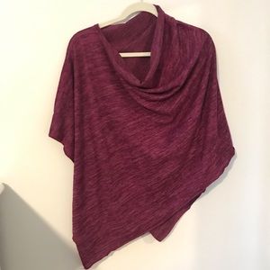 Purple convertible scarf/poncho
